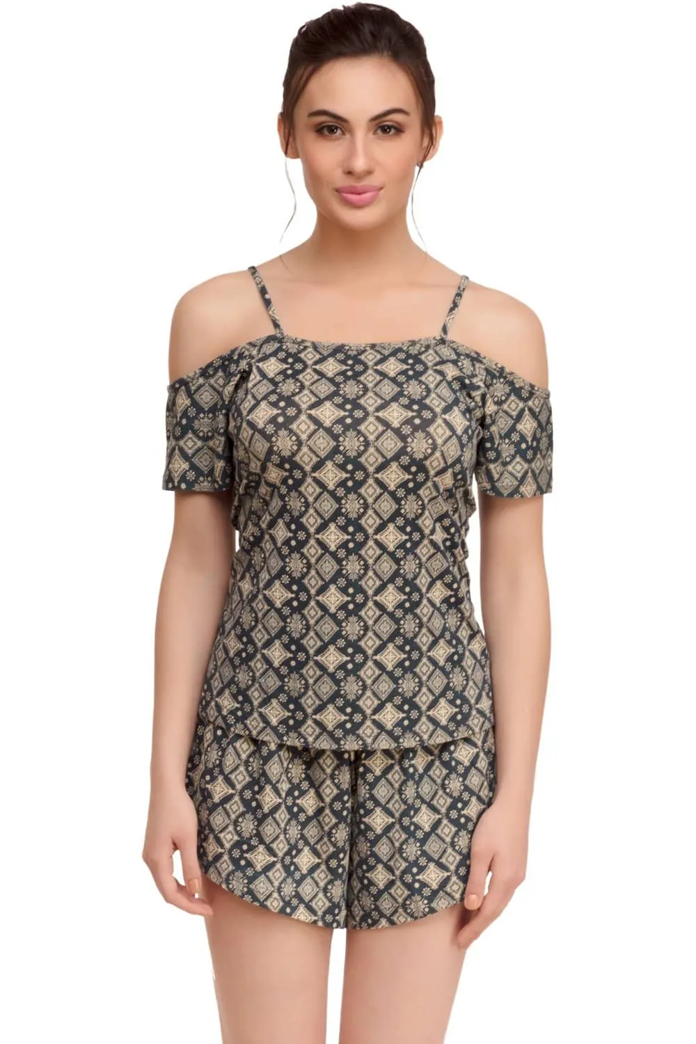 Organic Cotton Antimicrobial  Women's Sleep  PJ Top-ISL003-