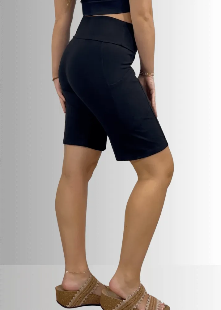 Perfect Fit Hybrid Cotton Shorts Dark Denim