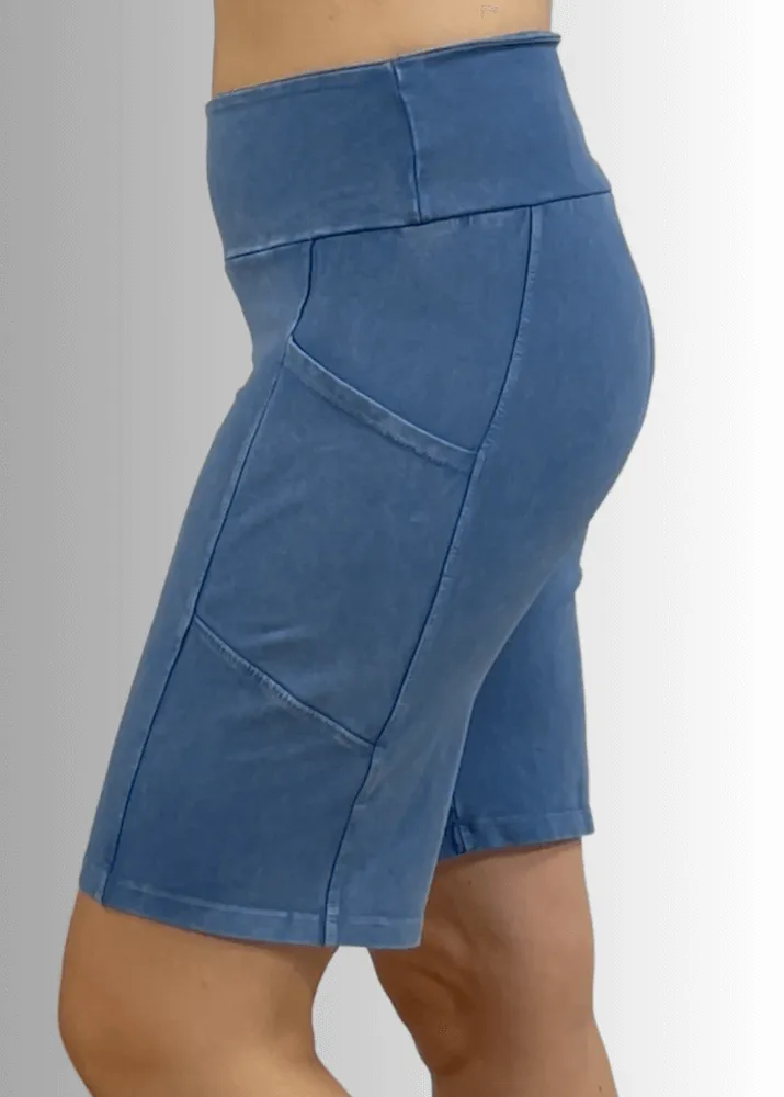 Perfect Fit Hybrid Cotton Shorts Dark Moss Green