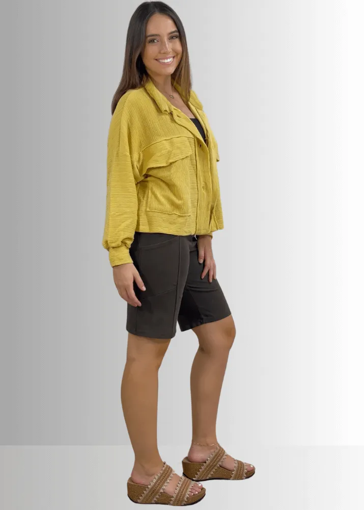 Perfect Fit Hybrid Cotton Shorts in Taupe