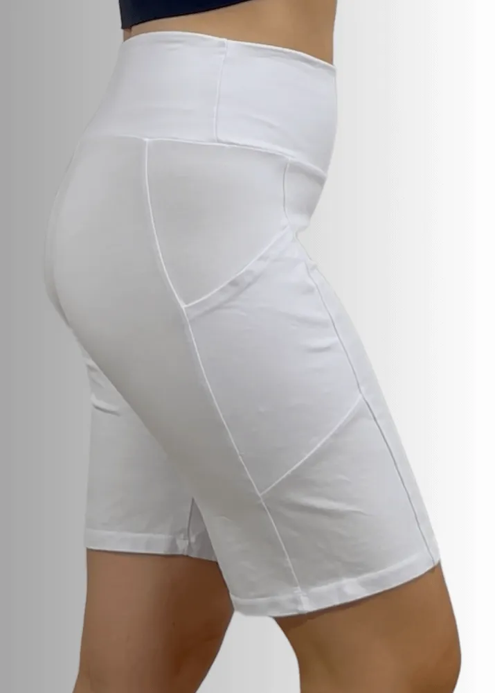 Perfect Fit Hybrid Cotton Shorts in Taupe