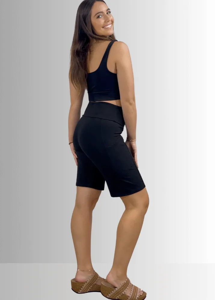 Perfect Fit Hybrid Cotton Shorts in Taupe