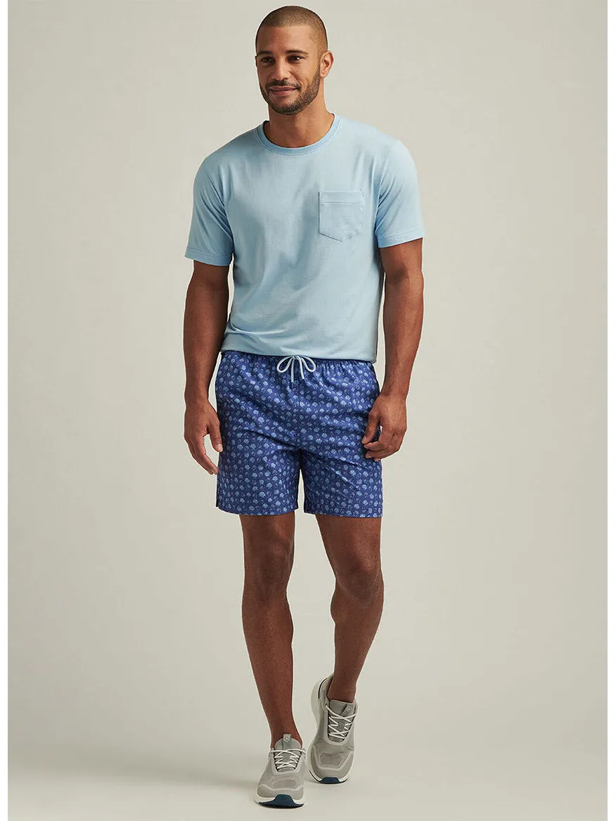 Peter Millar Hatteras Harvest Swim Trunk in Ocean Blue