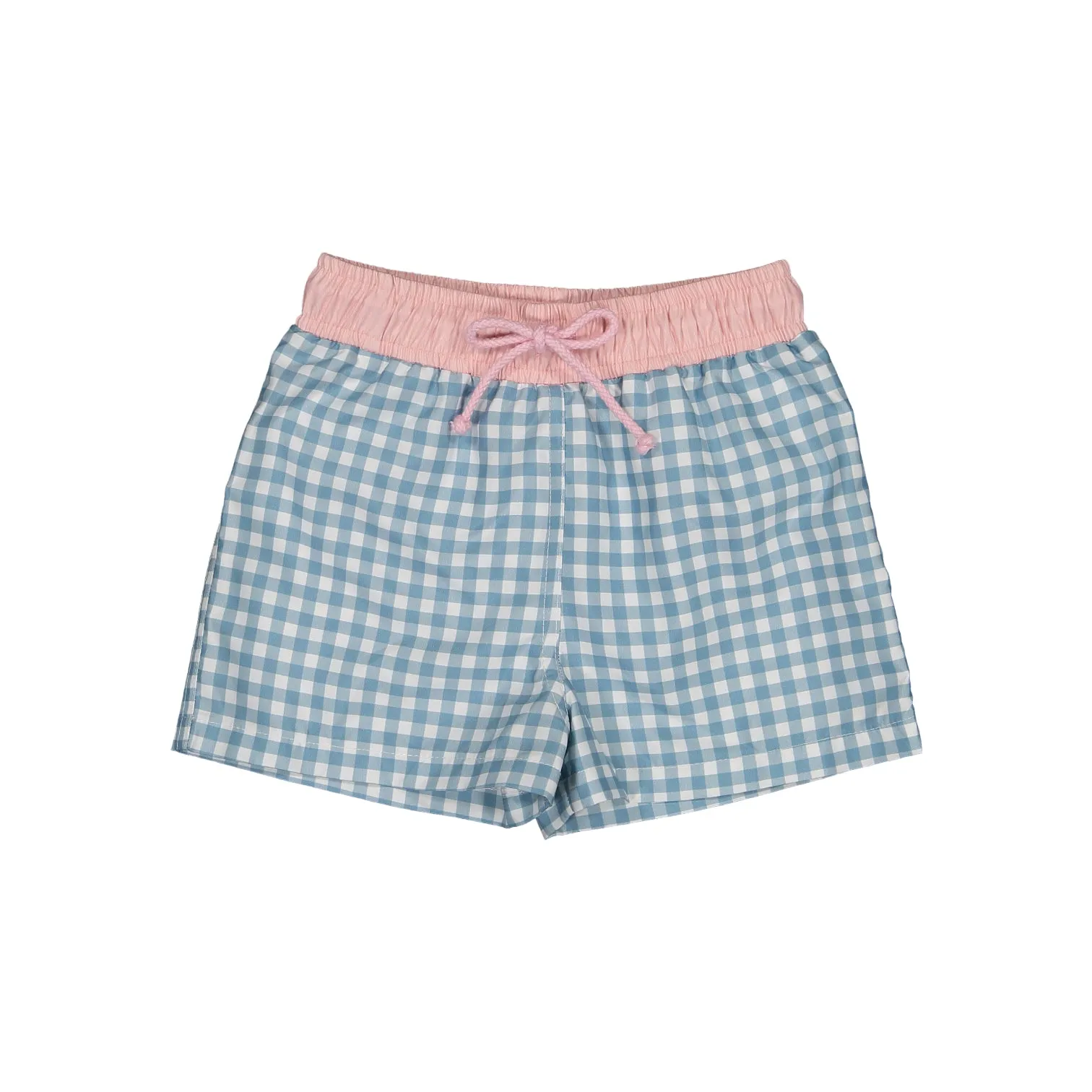 Pink and Blue Gingham Trunks