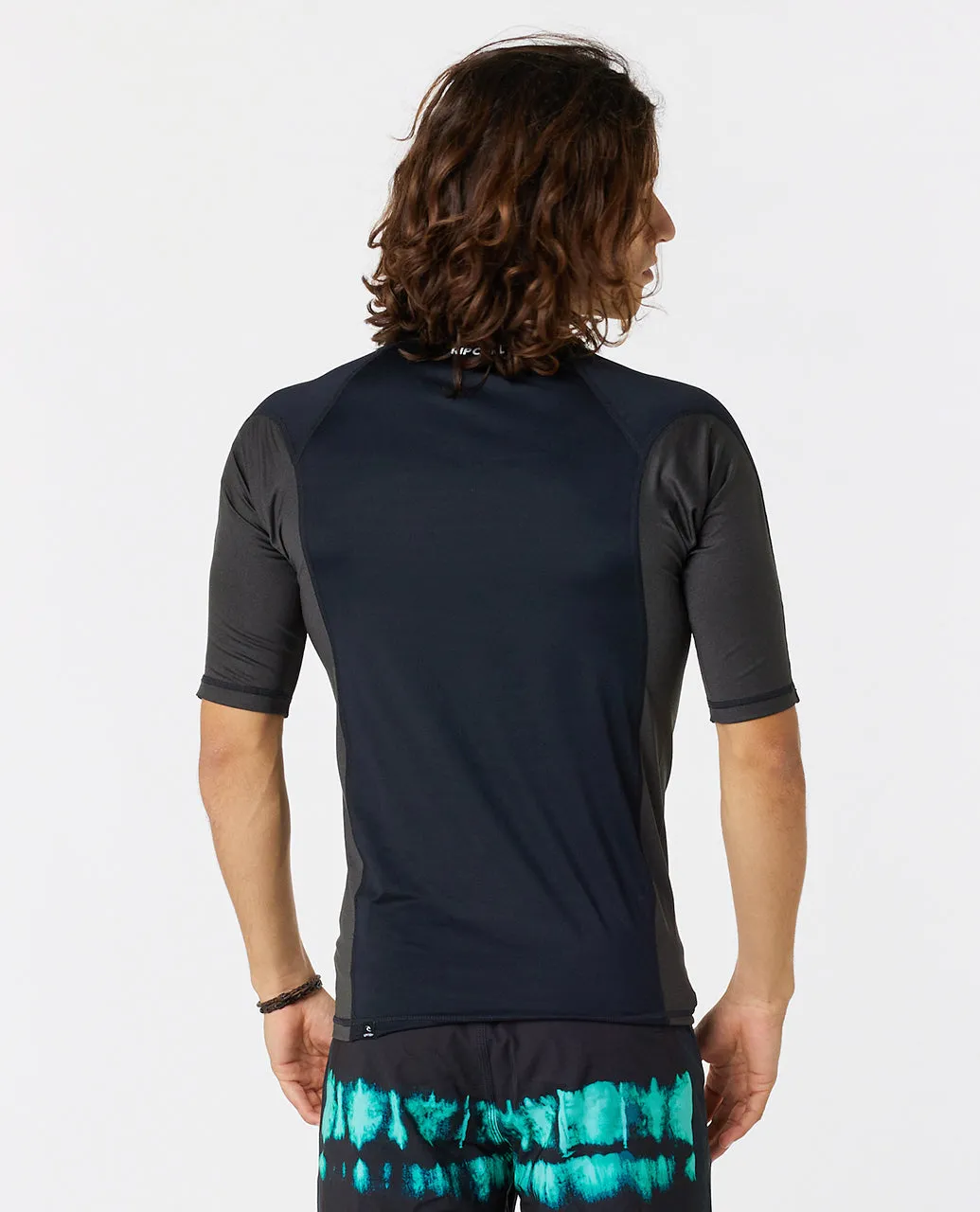 Rip Curl Mens Waves UPF 50 Perf Short Sleeve Rash Vest