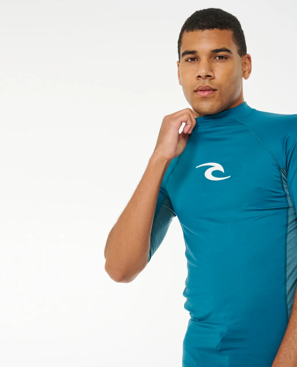 Rip Curl Mens Waves UPF 50 Perf Short Sleeve Rash Vest