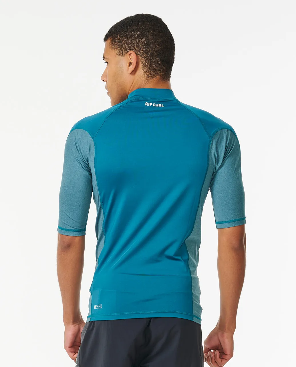 Rip Curl Mens Waves UPF 50 Perf Short Sleeve Rash Vest