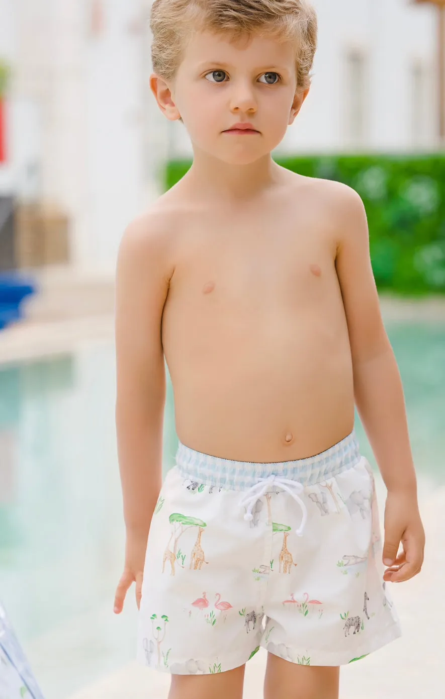 Safari Gingham Trunks