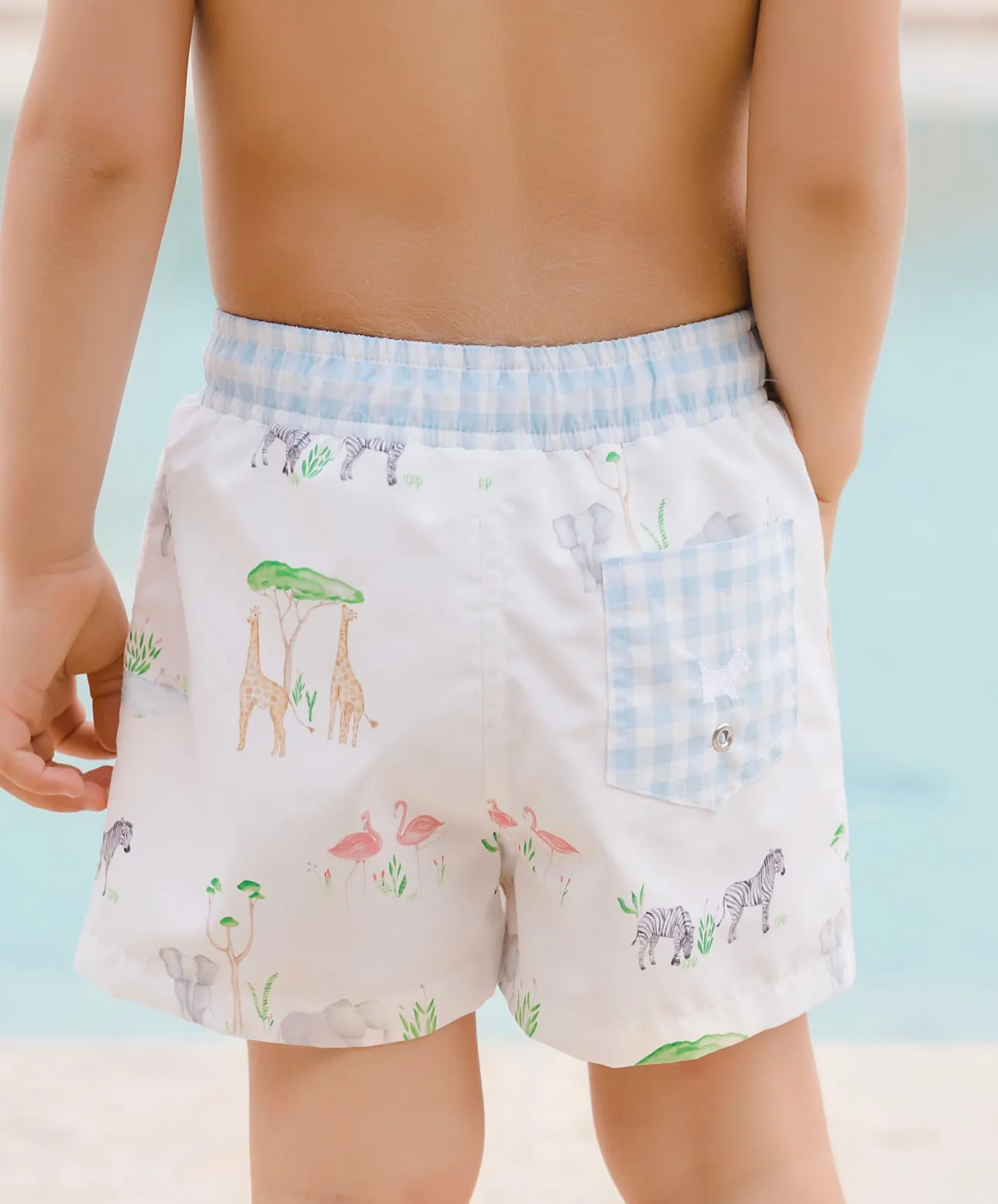 Safari Gingham Trunks