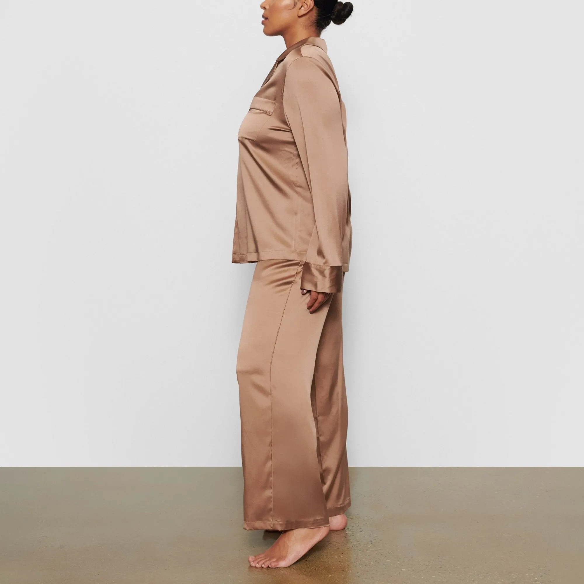 SILK BUTTON UP SHIRT | SIENNA