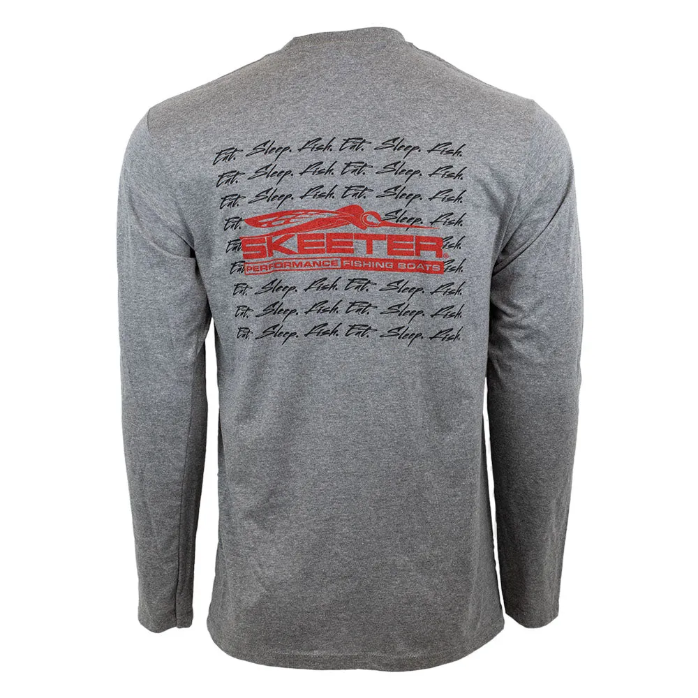 Skeeter Eat. Sleep. Fish. Long Sleeve