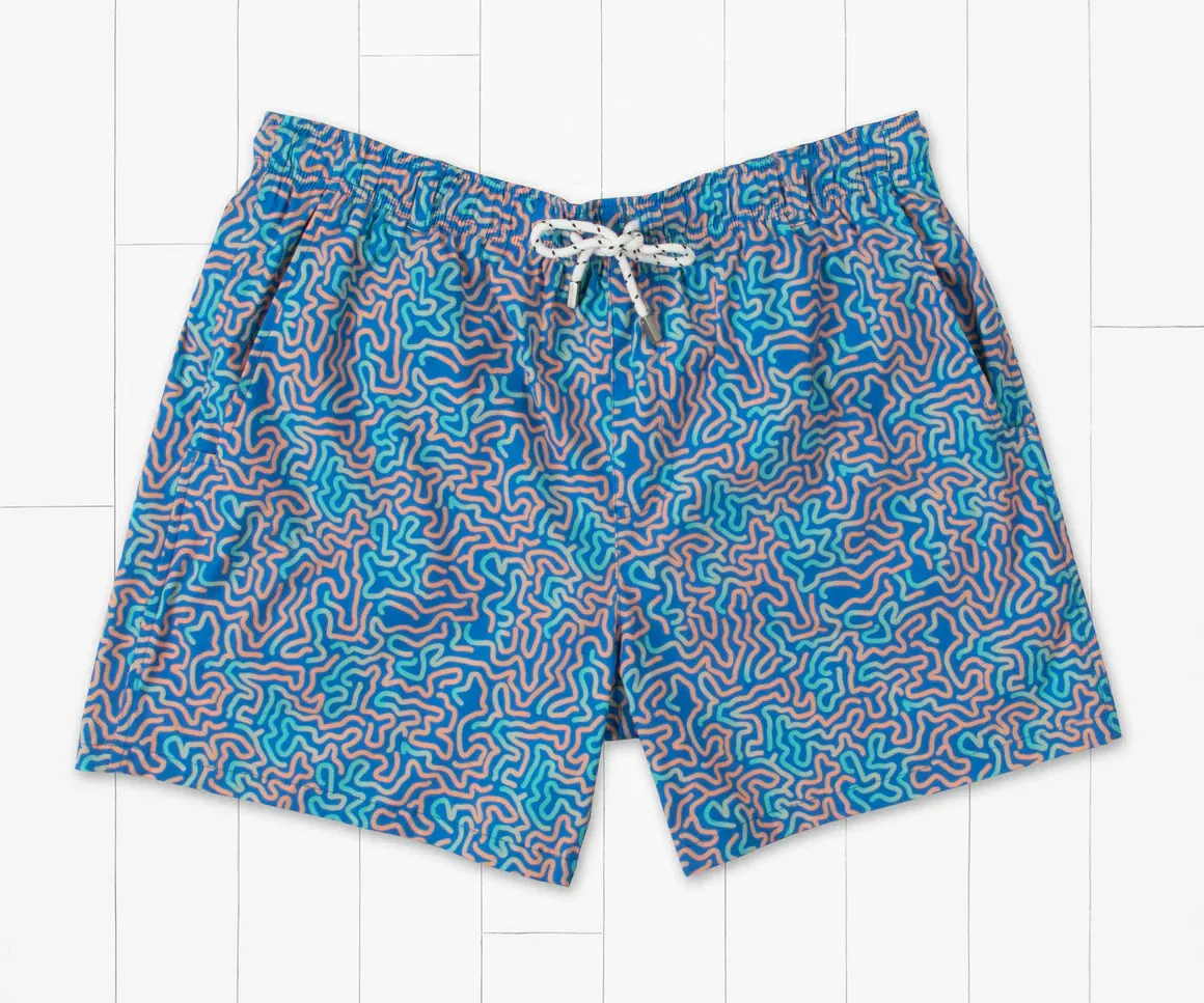 Southern Marsh Harbor Stretch Trunk - Coral Fades