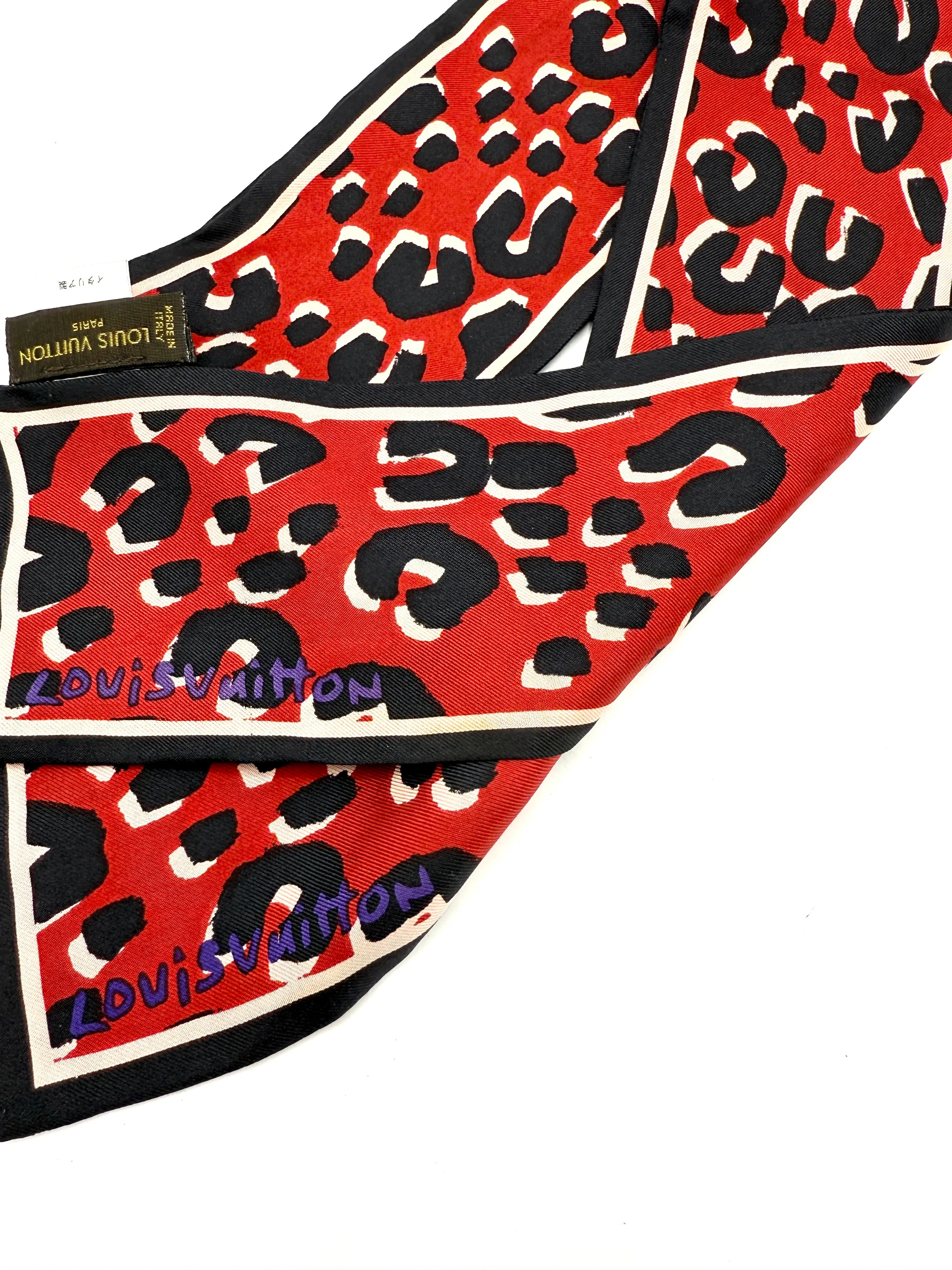 Stephen Sprouse Red Cheetah Bandeau