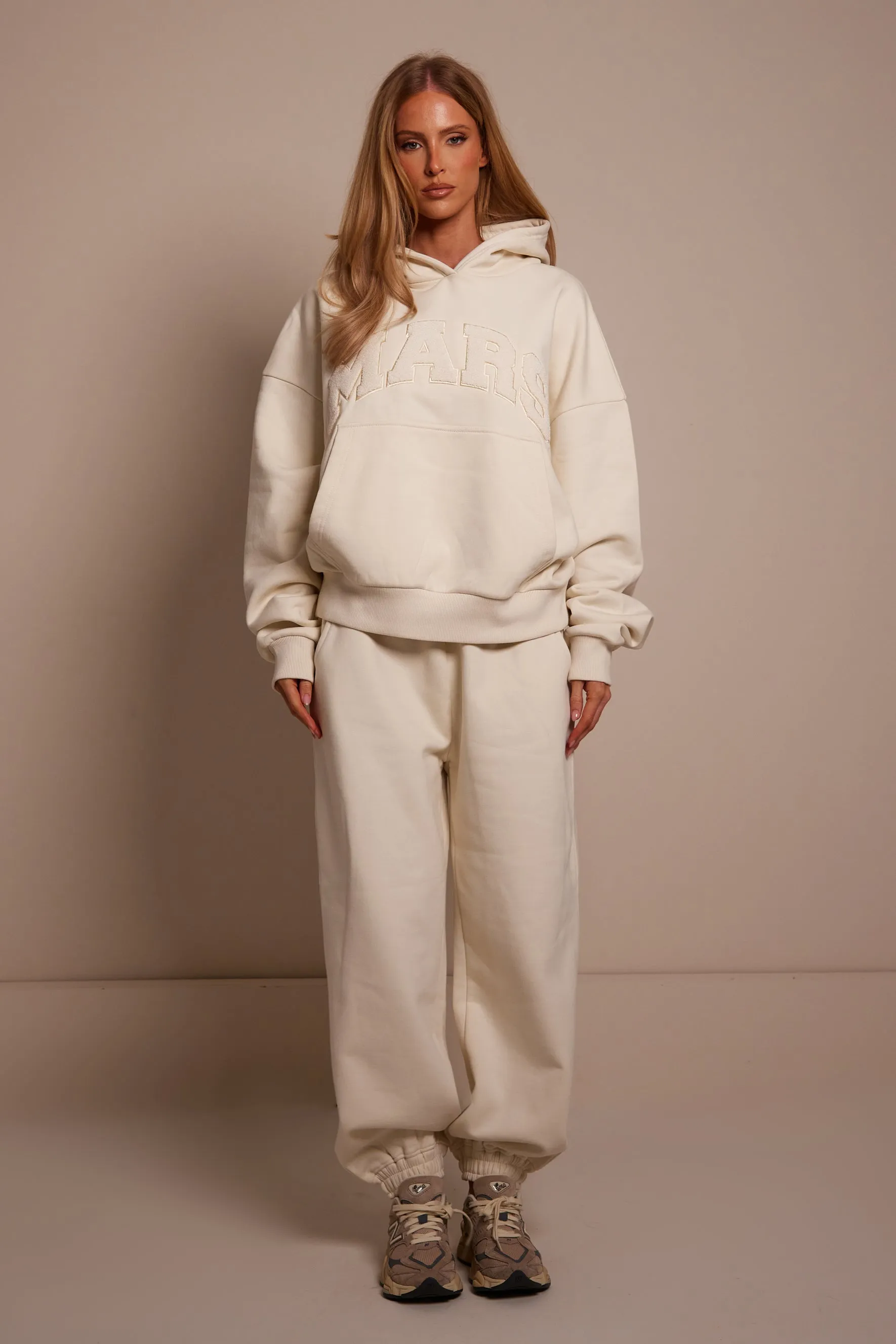 The Mars Varsity Hoodie - Cream