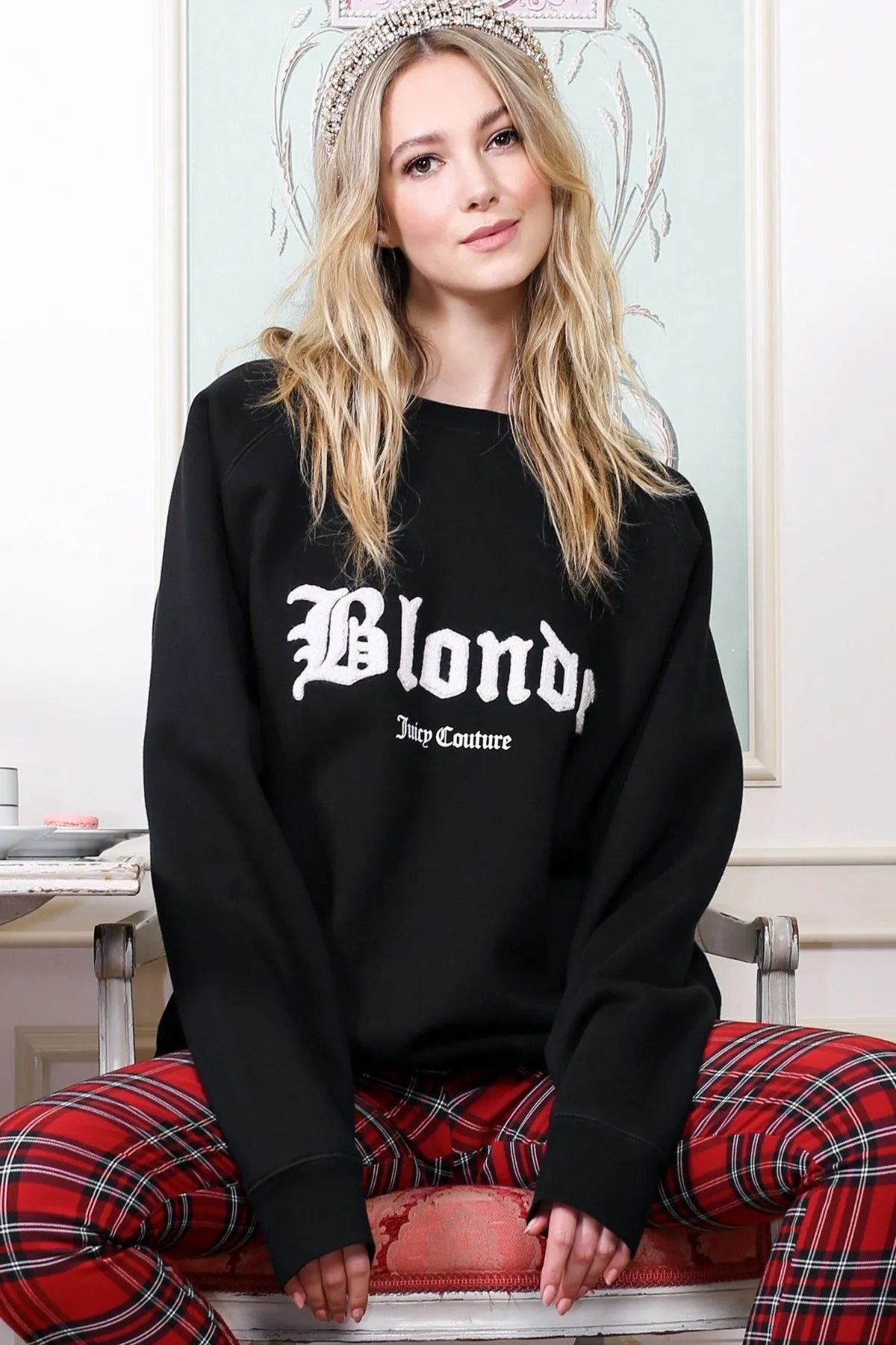 The "BLONDE" Big Sister Crew Neck Sweatshirt