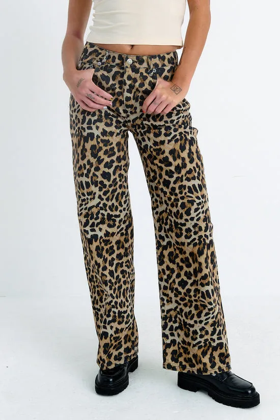 THE RELEASE JEANS - LEOPARD WASH