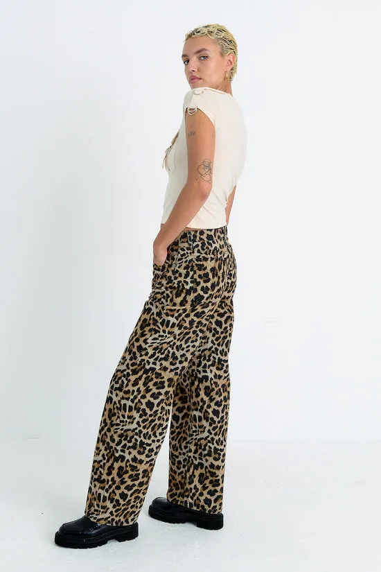 THE RELEASE JEANS - LEOPARD WASH