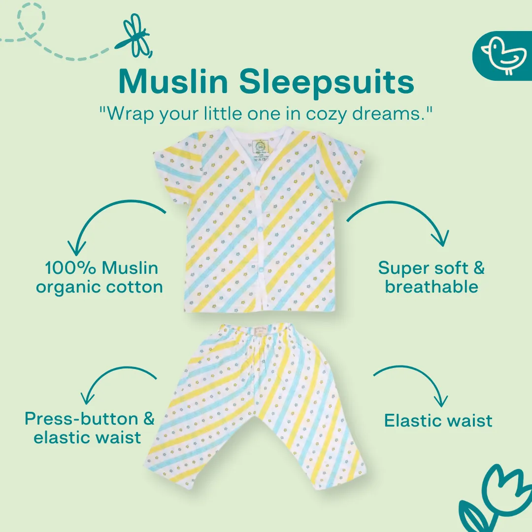 Twinkling Star - Muslin Sleep Suit for babies and kids (Unisex)