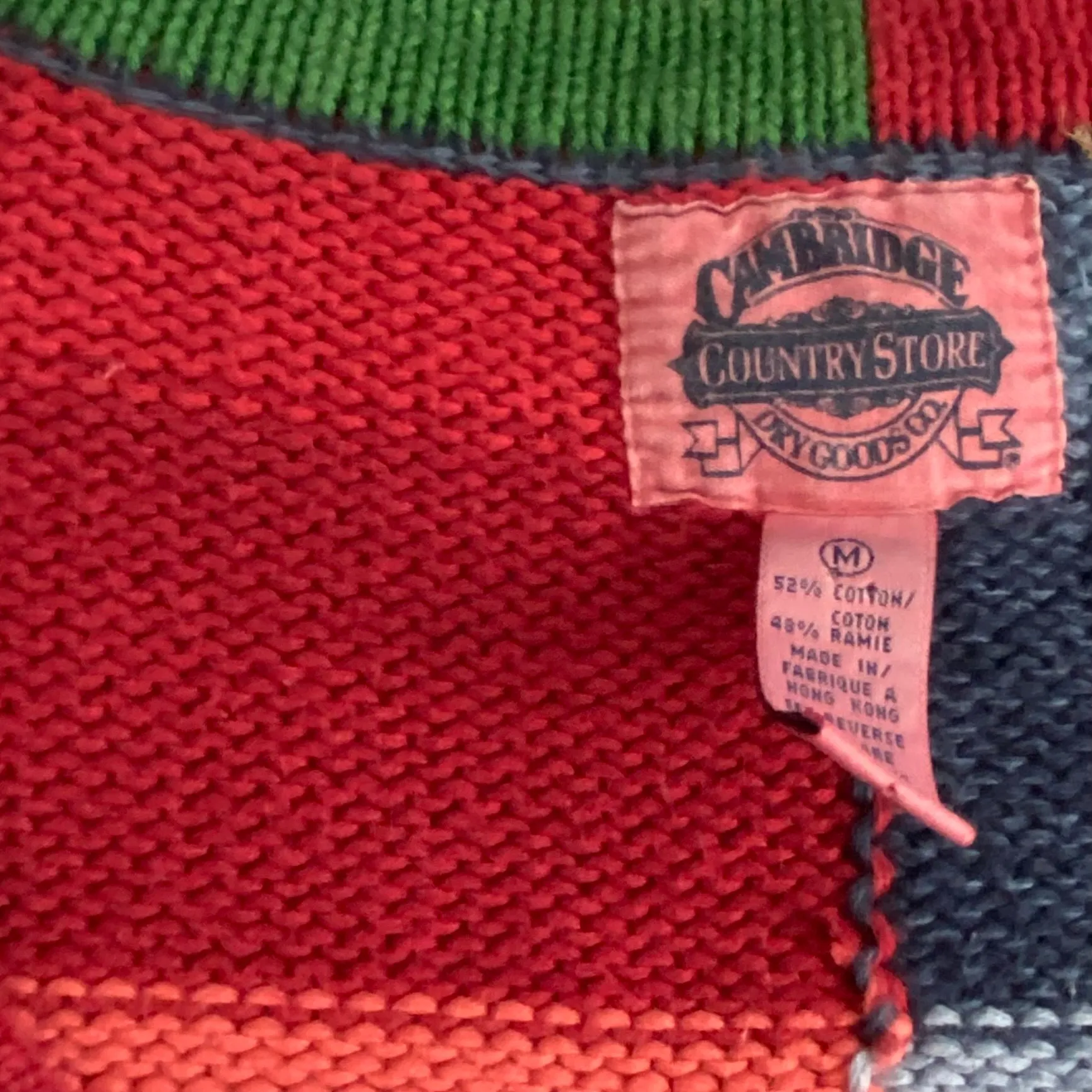Vintage Cambridge Country Store Tassel Sweater