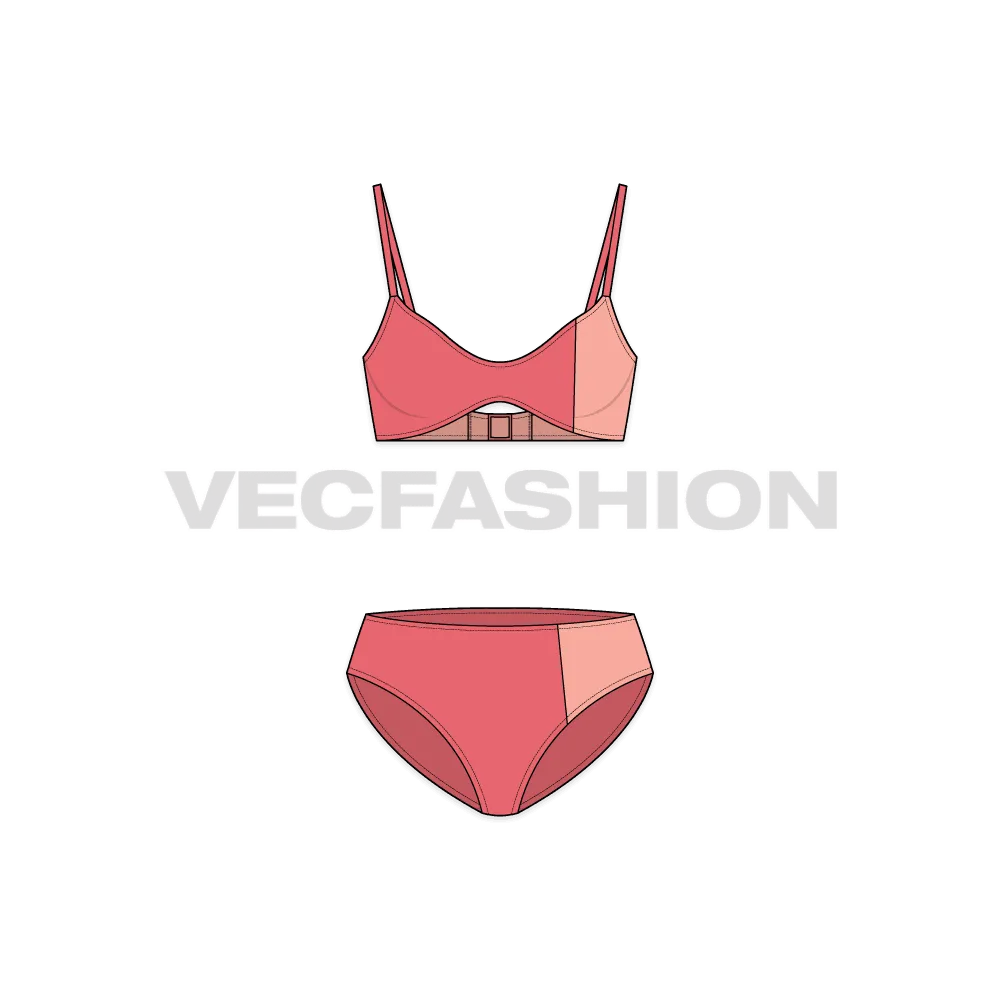 Women's Sporty Bandeau Bikini
