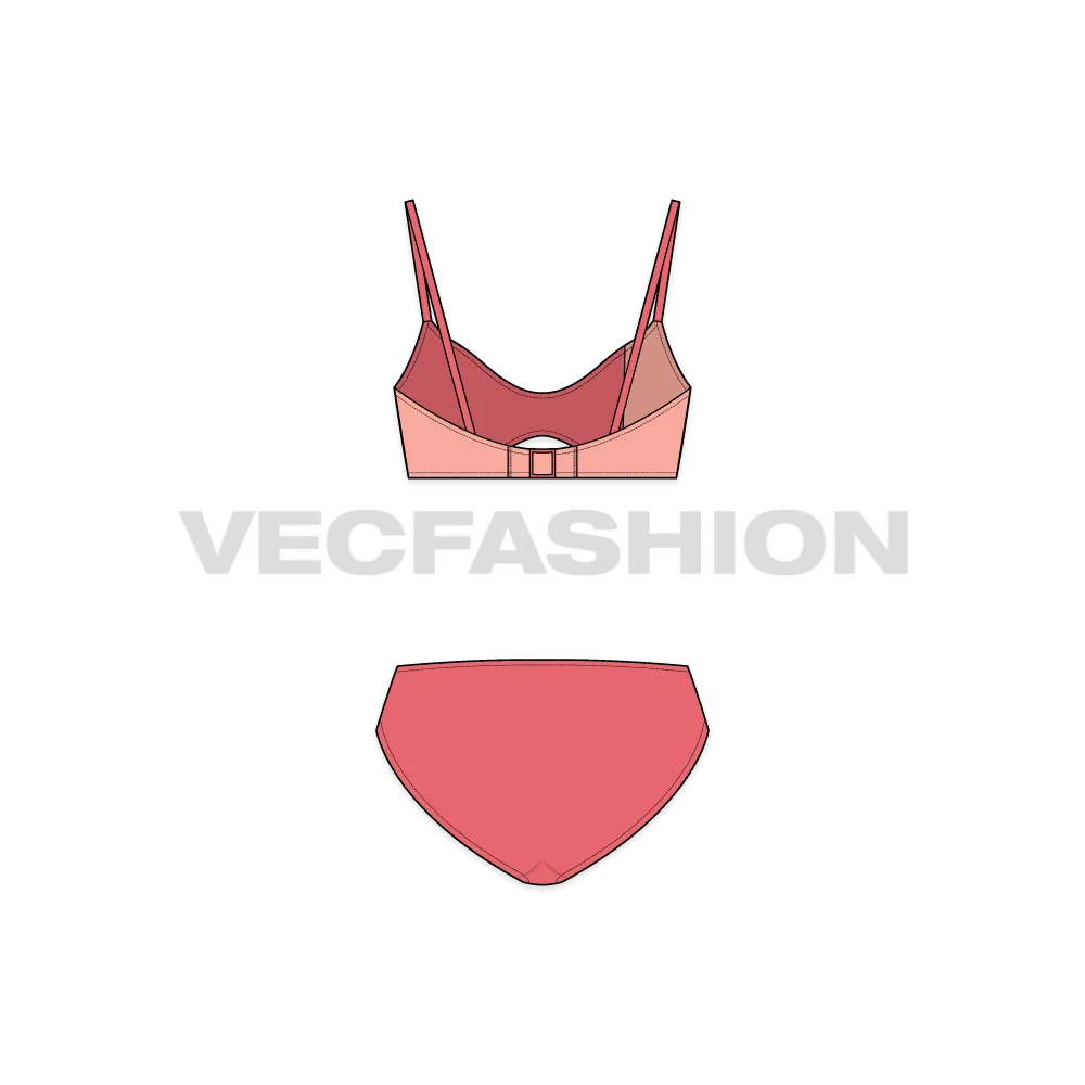 Women's Sporty Bandeau Bikini
