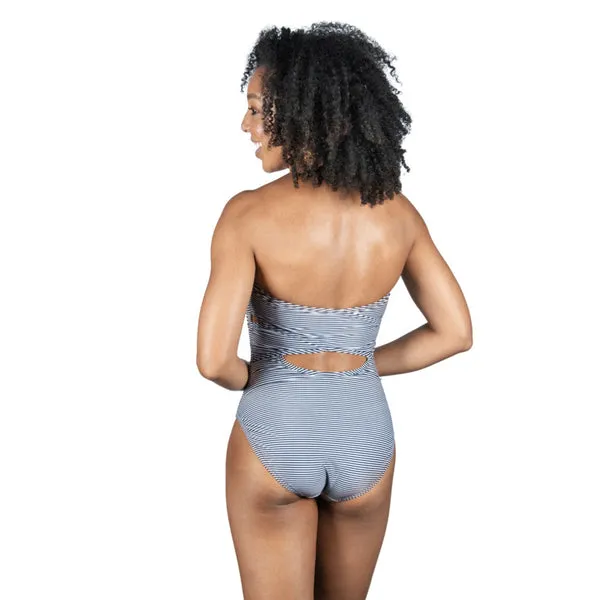 Zoggs Pebbly Bandeua Crossback womens swimming costume